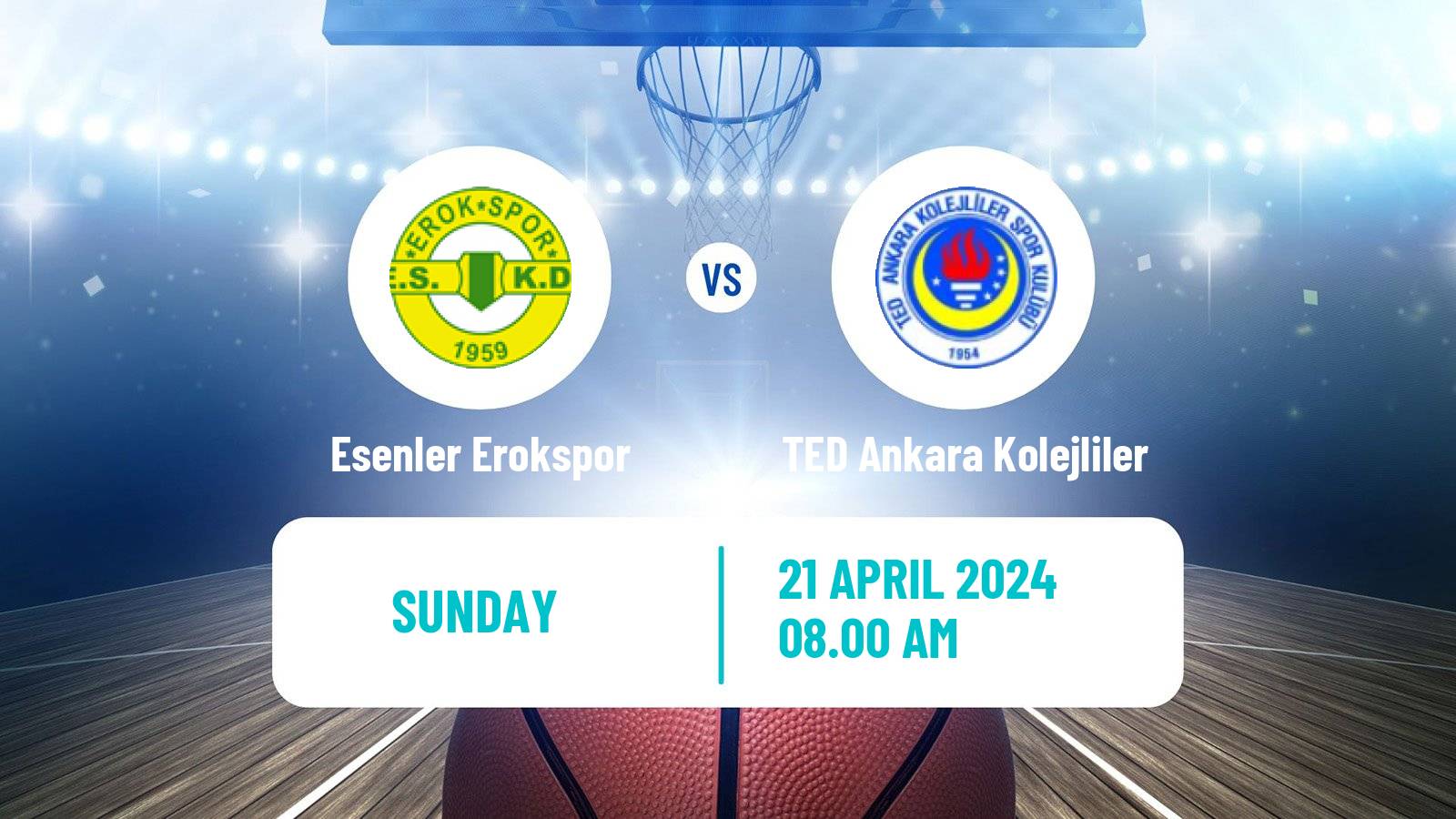 Basketball Turkish TBL Esenler Erokspor - TED Ankara Kolejliler