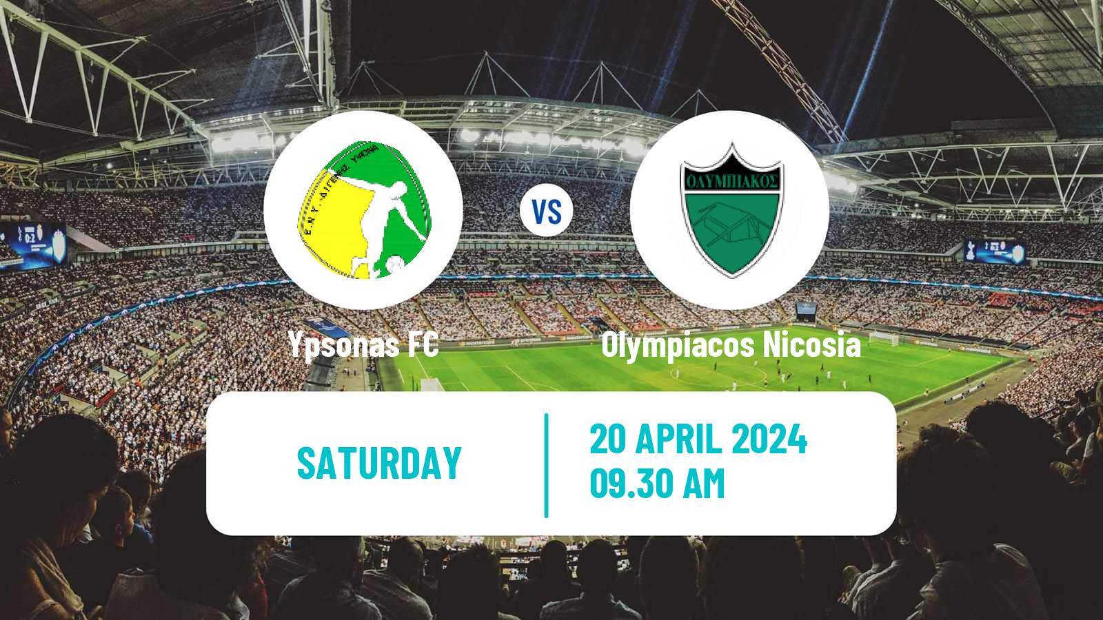 Soccer Cypriot Division 2 Ypsonas - Olympiacos Nicosia