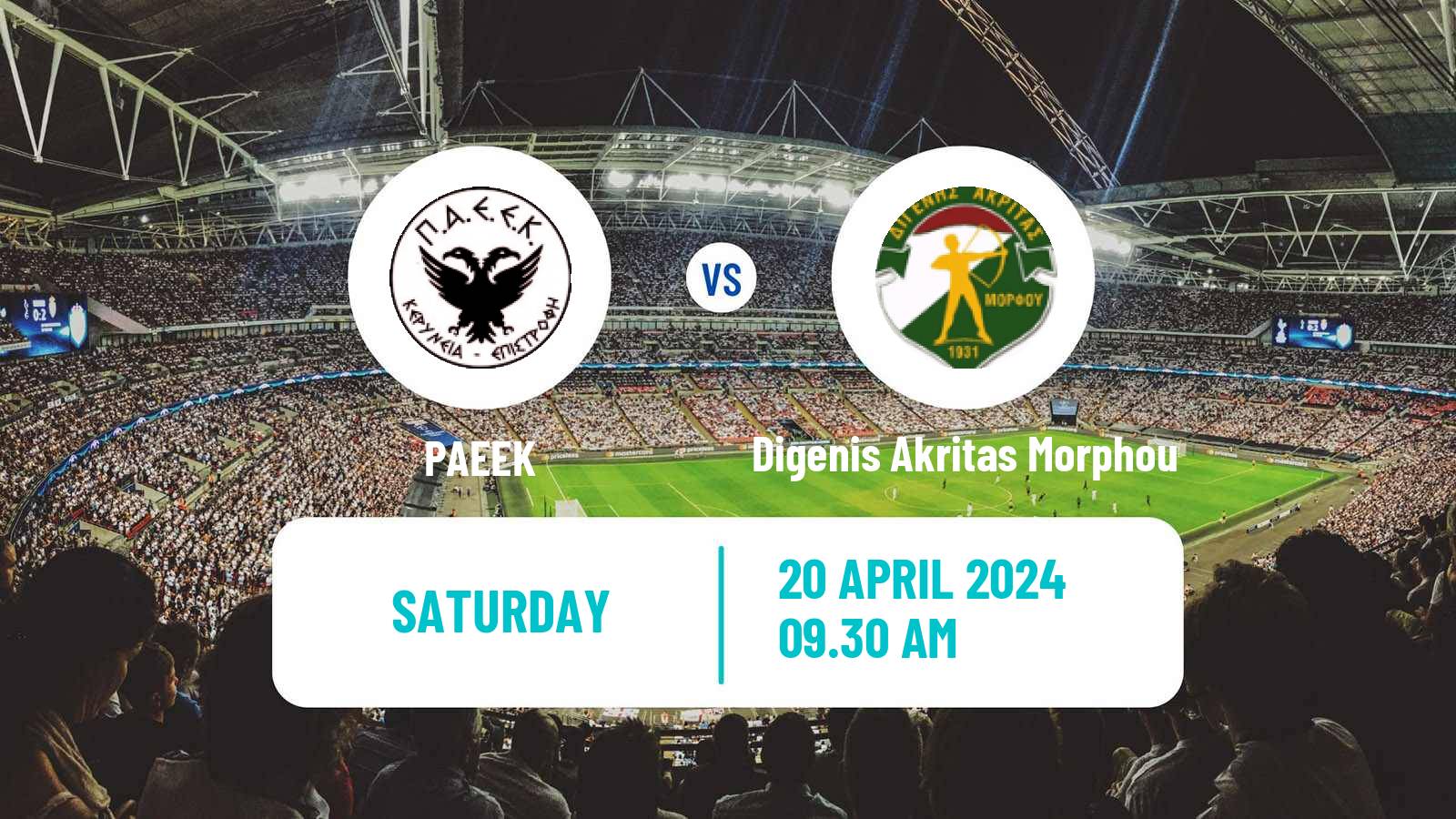 Soccer Cypriot Division 2 PAEEK - Digenis Akritas Morphou