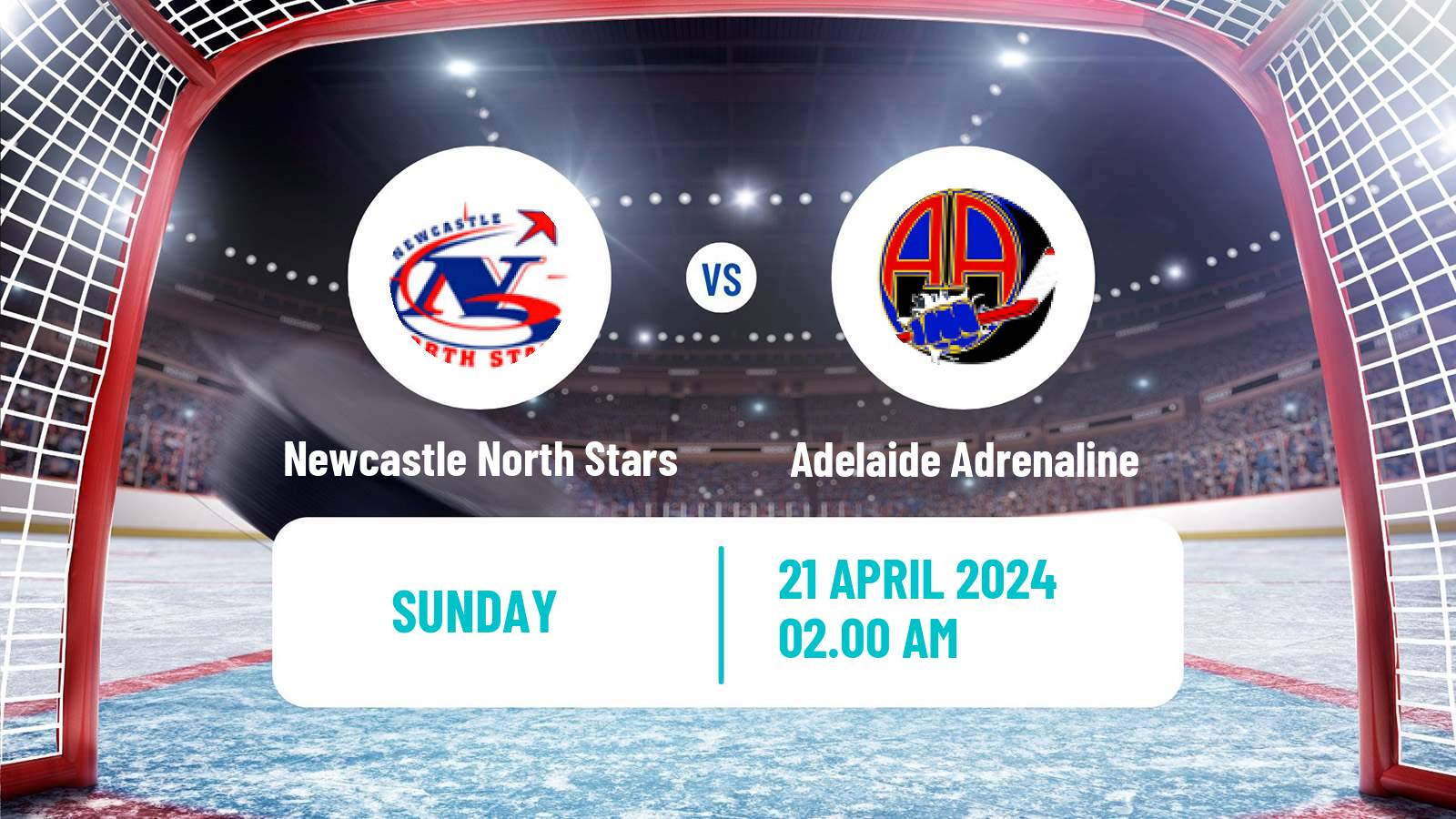 Hockey Australian Ice Hockey League Newcastle North Stars - Adelaide Adrenaline