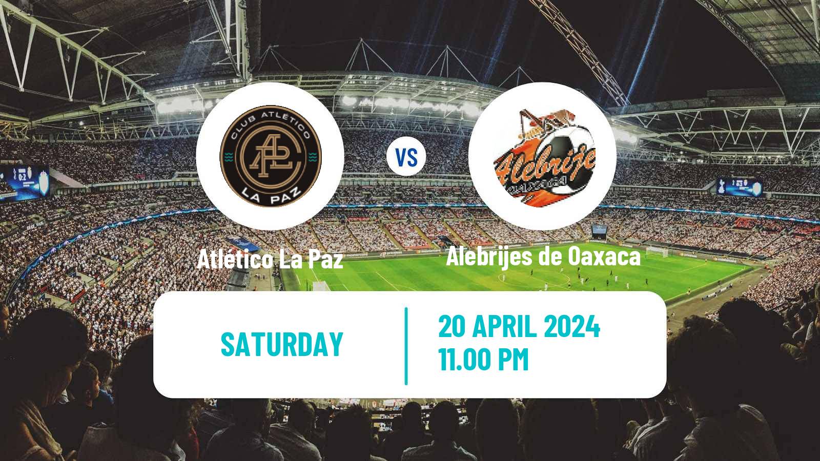 Soccer Mexican Liga de Expansion MX Atlético La Paz - Alebrijes de Oaxaca