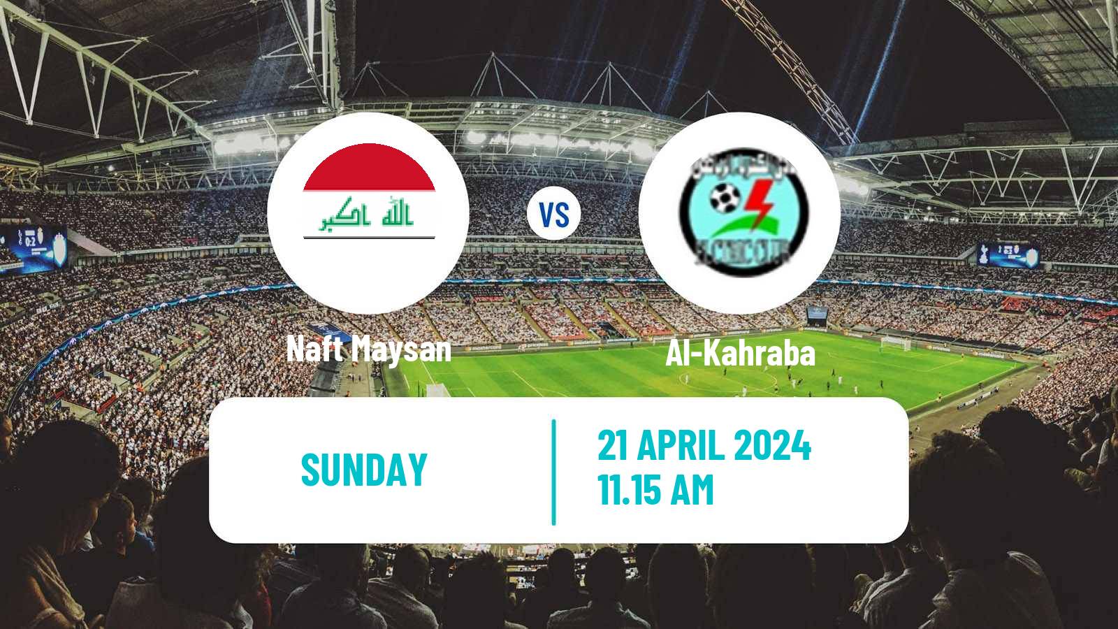 Soccer Iraqi Premier League Naft Maysan - Al-Kahraba