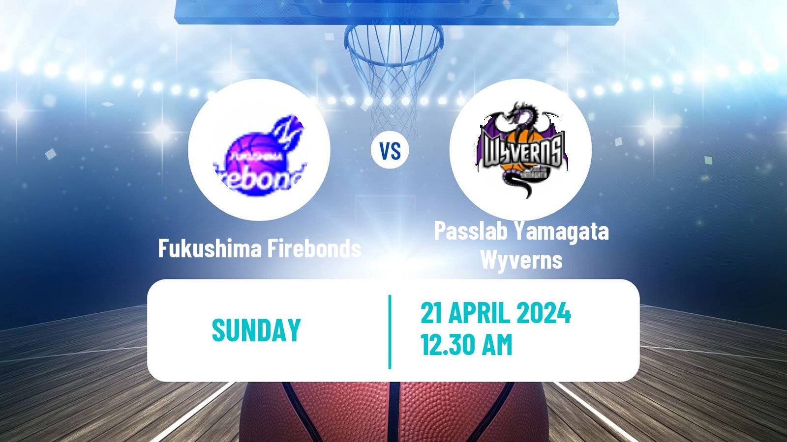 Basketball Japan B2 League Basketball Fukushima Firebonds - Passlab Yamagata Wyverns