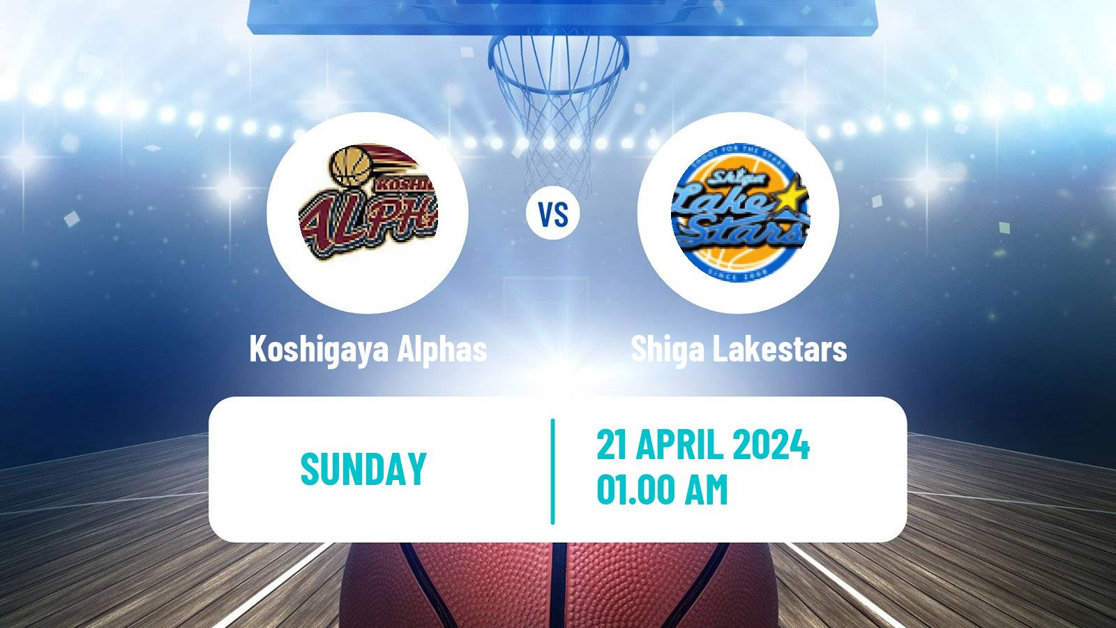 Basketball Japan B2 League Basketball Koshigaya Alphas - Shiga Lakestars