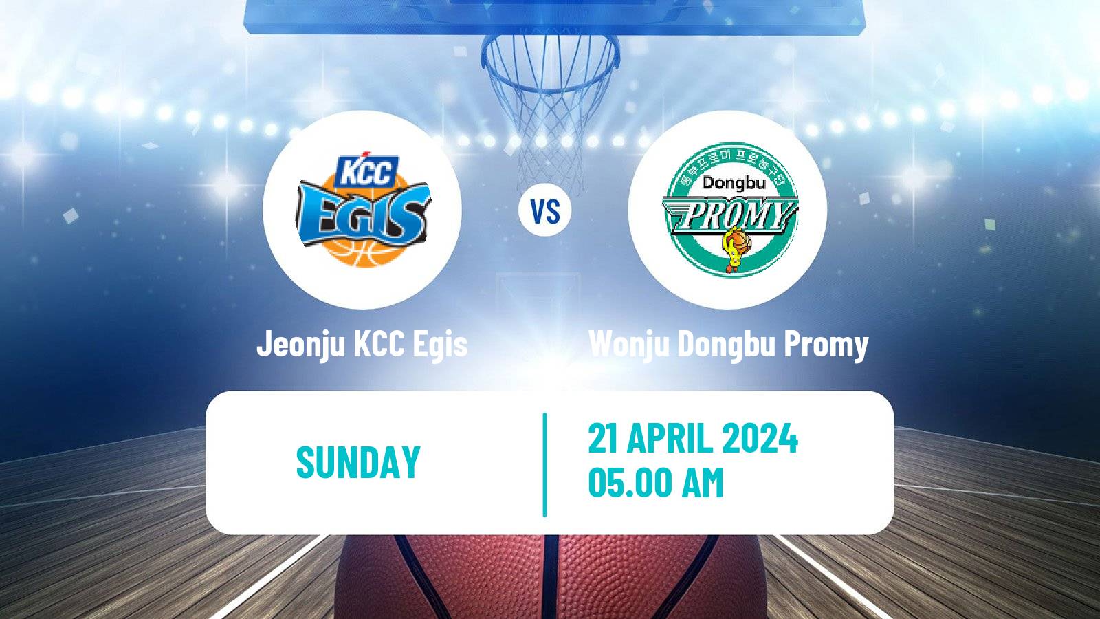 Basketball KBL Jeonju KCC Egis - Wonju Dongbu Promy