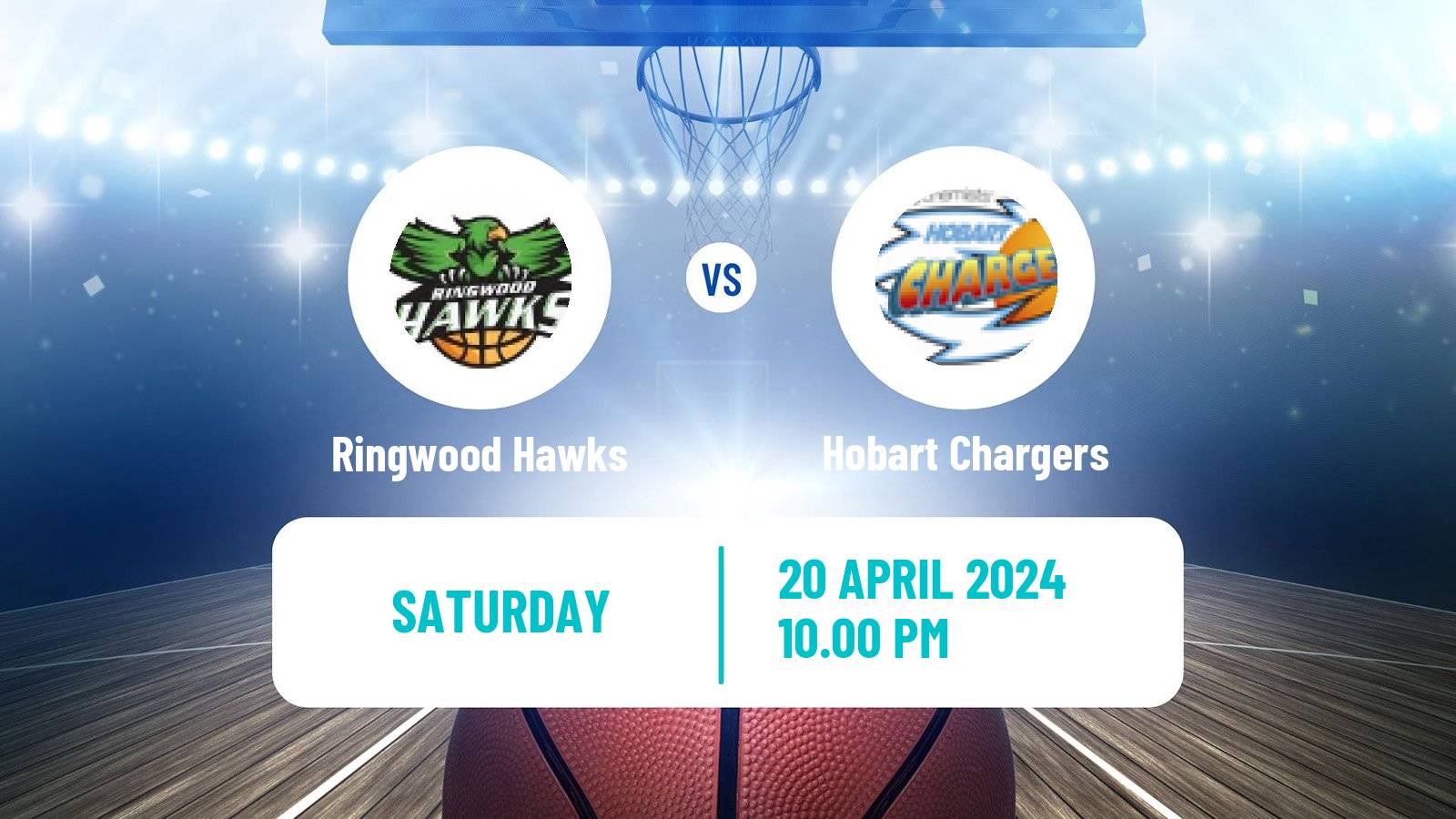 Basketball Australian NBL1 South Women Ringwood Hawks - Hobart Chargers