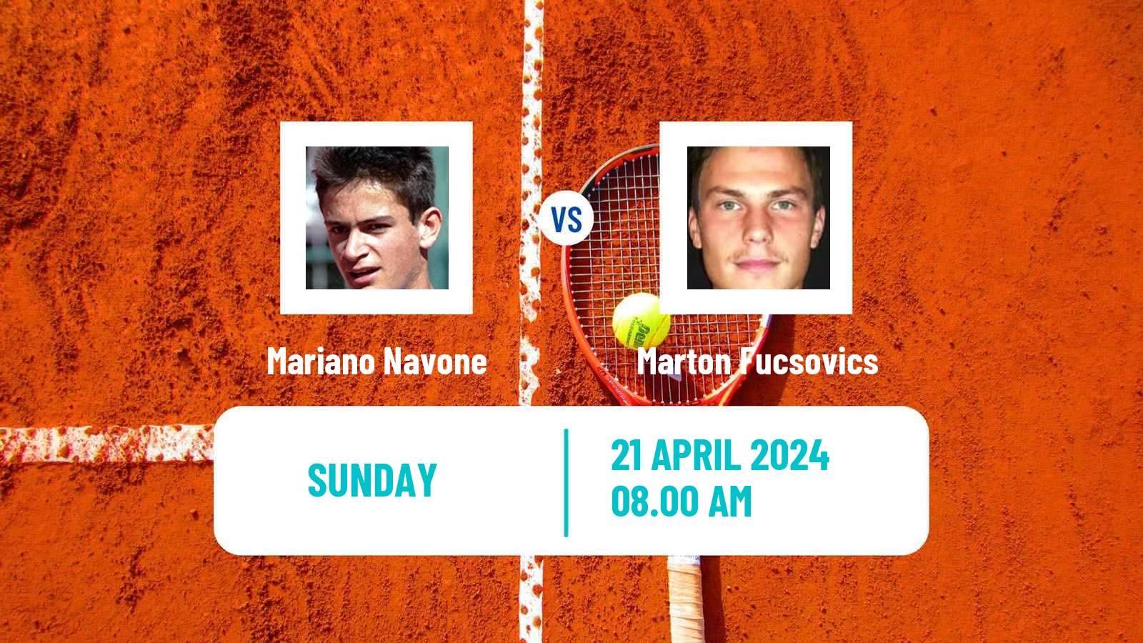 Tennis ATP Bucharest Mariano Navone - Marton Fucsovics