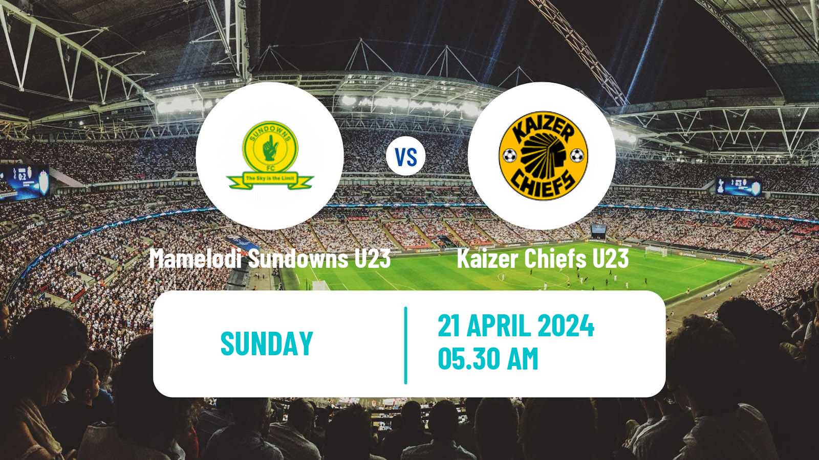 Soccer South African Diski Challenge Mamelodi Sundowns U23 - Kaizer Chiefs U23
