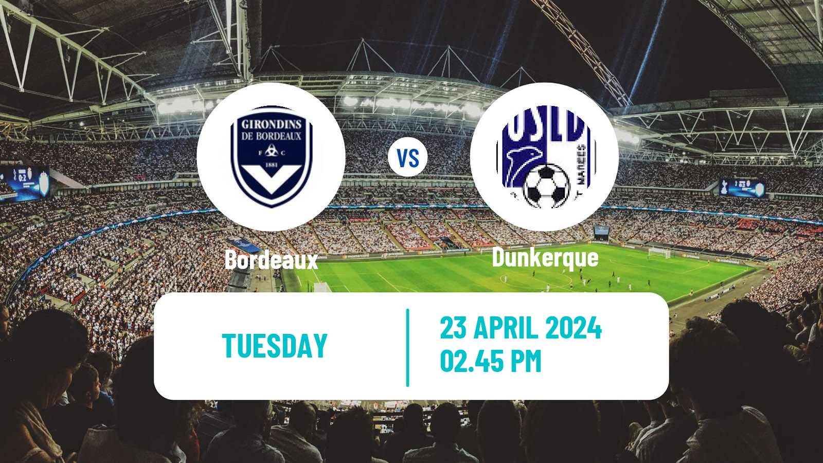 Soccer French Ligue 2 Bordeaux - Dunkerque