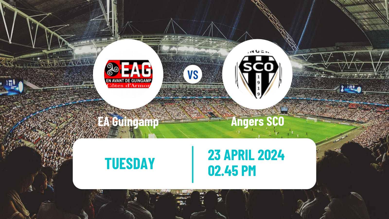 Soccer French Ligue 2 Guingamp - Angers