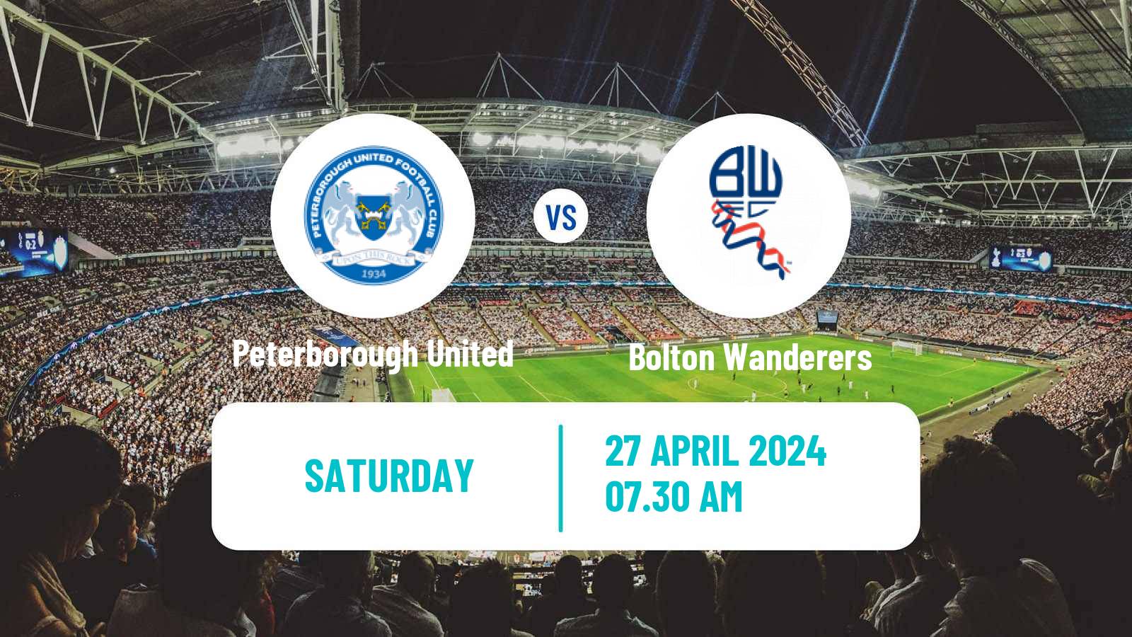 Soccer English League One Peterborough United - Bolton Wanderers