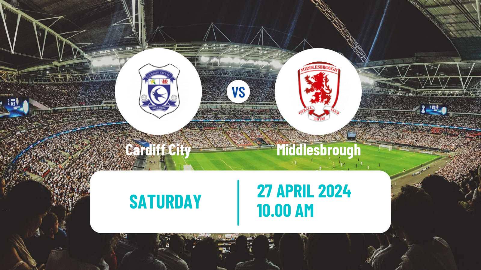 Soccer English League Championship Cardiff City - Middlesbrough