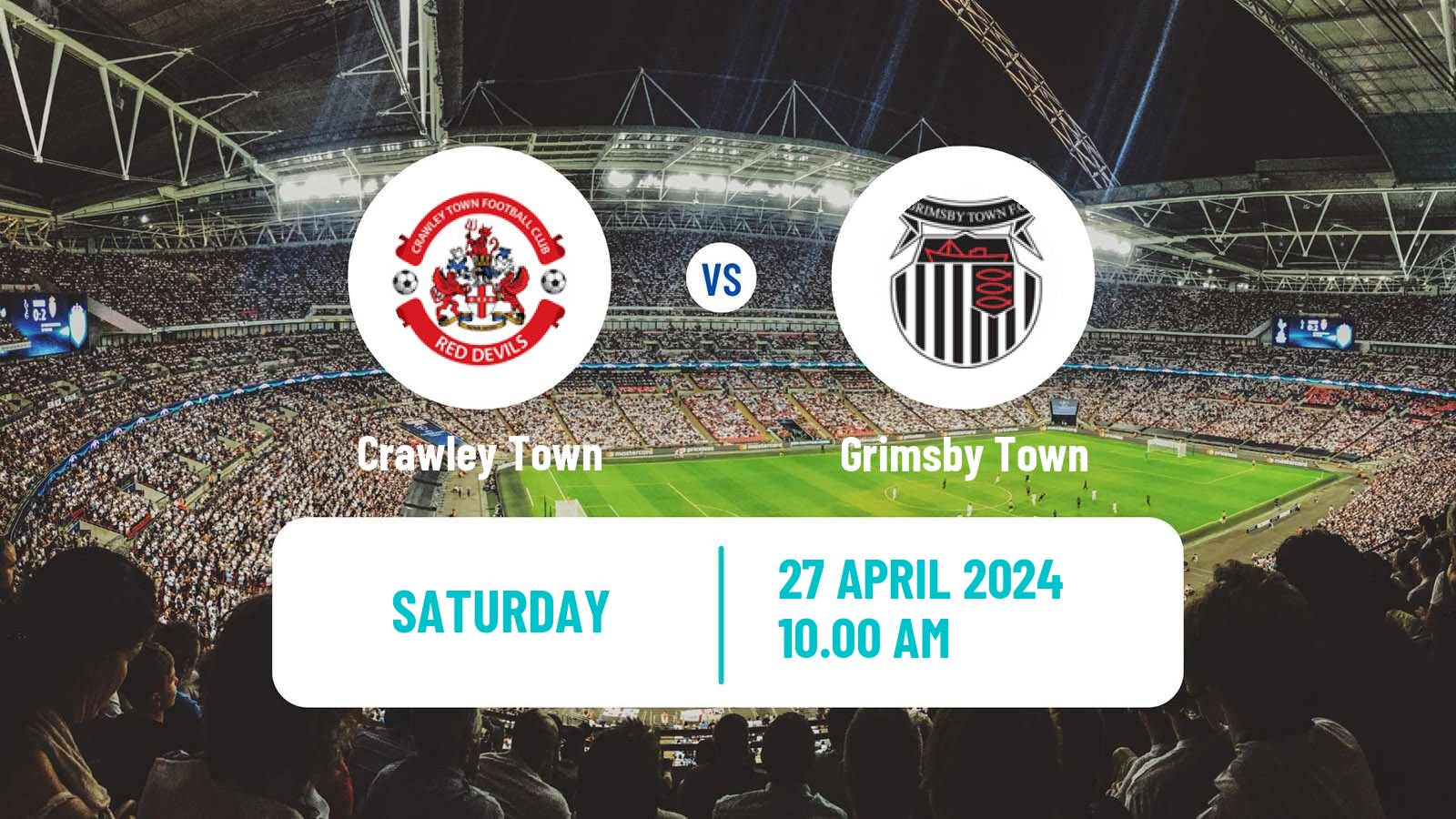 Soccer English League Two Crawley Town - Grimsby Town