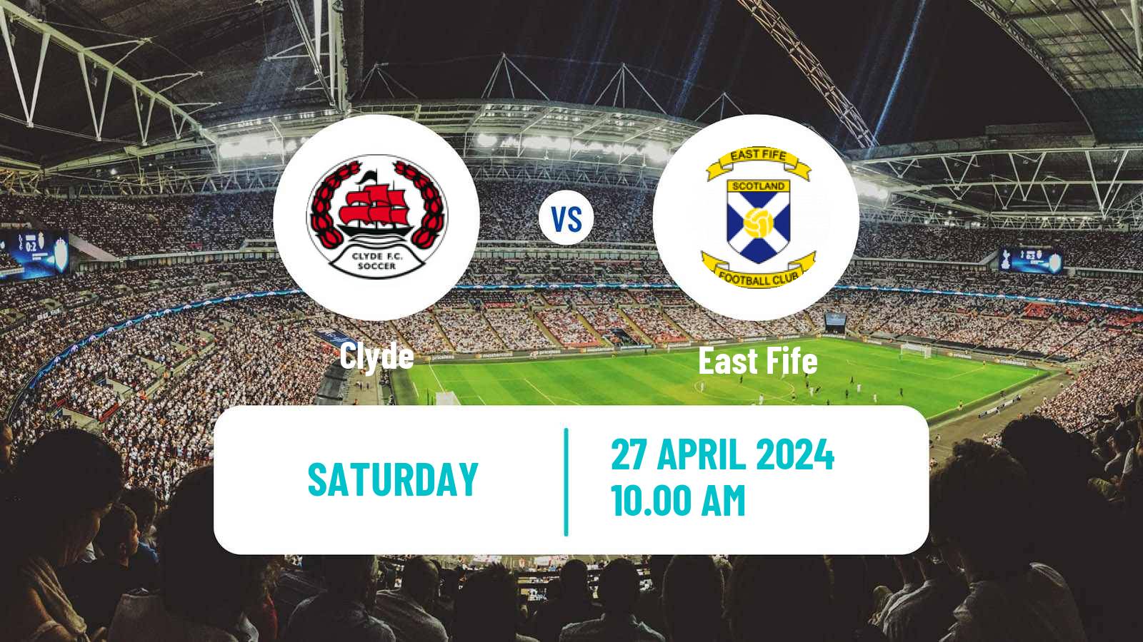 Soccer Scottish League Two Clyde - East Fife