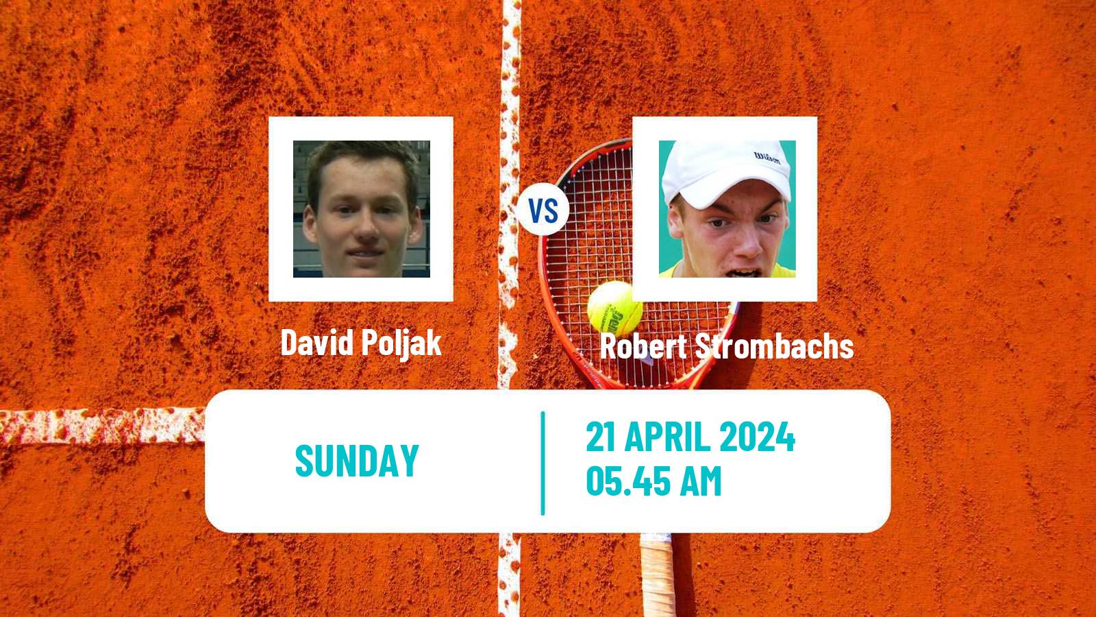 Tennis Ostrava Challenger Men David Poljak - Robert Strombachs
