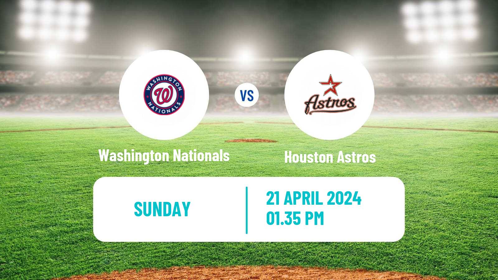 Baseball MLB Washington Nationals - Houston Astros