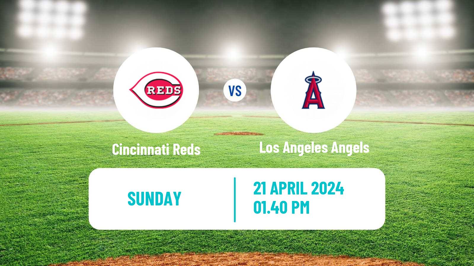 Baseball MLB Cincinnati Reds - Los Angeles Angels