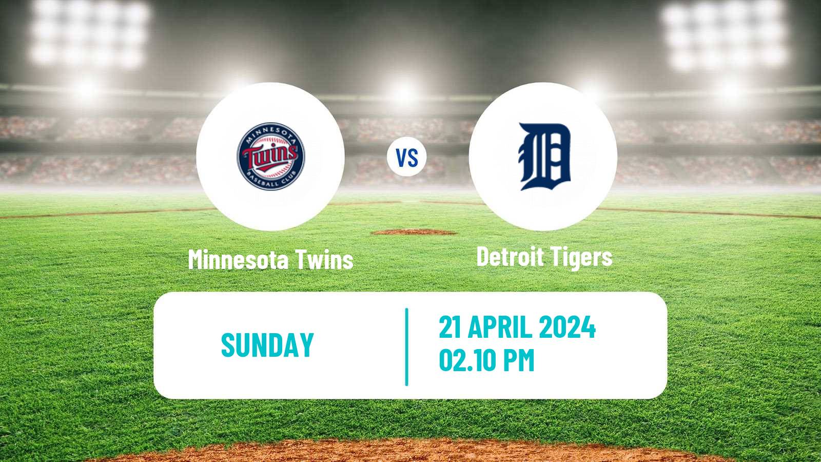 Baseball MLB Minnesota Twins - Detroit Tigers