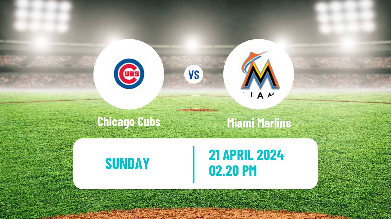 Baseball MLB Chicago Cubs - Miami Marlins