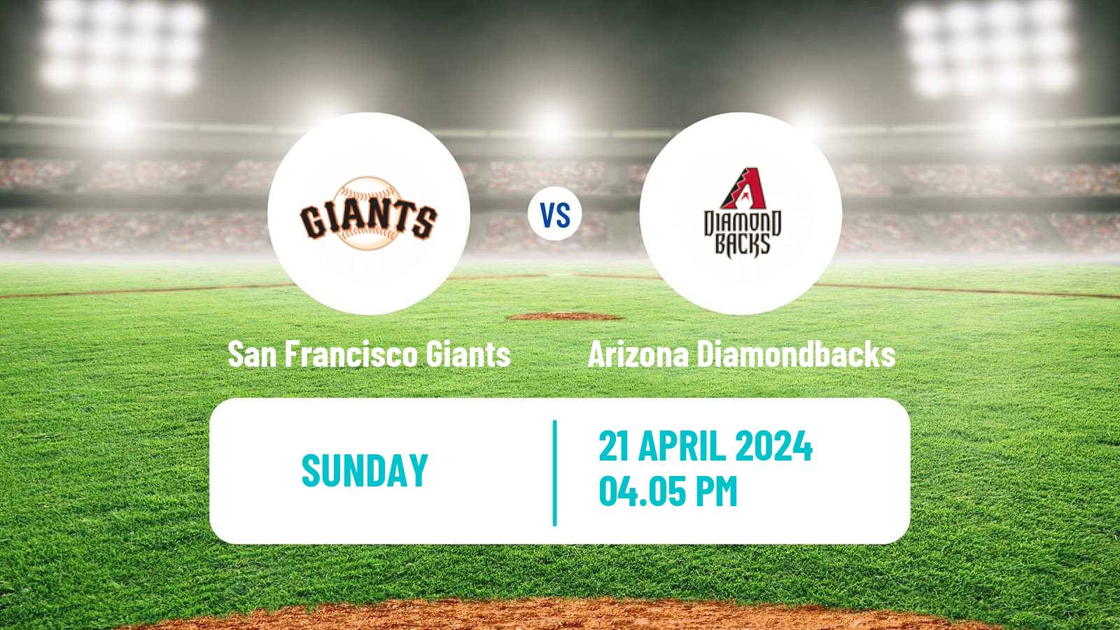 Baseball MLB San Francisco Giants - Arizona Diamondbacks