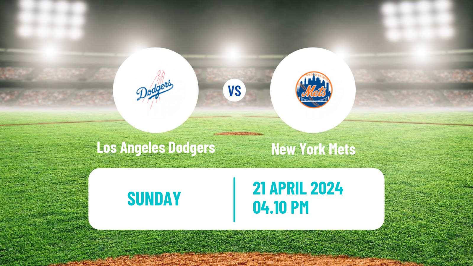Baseball MLB Los Angeles Dodgers - New York Mets