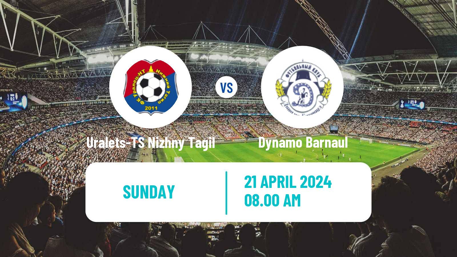 Soccer  FNL 2 Division B Group 4 Uralets-TS Nizhny Tagil - Dynamo Barnaul