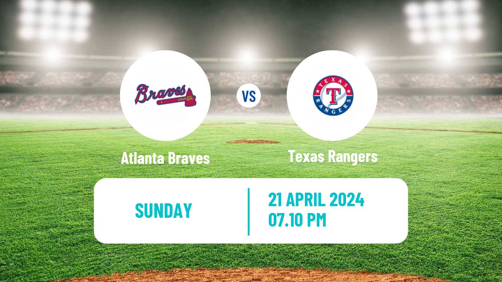 Baseball MLB Atlanta Braves - Texas Rangers