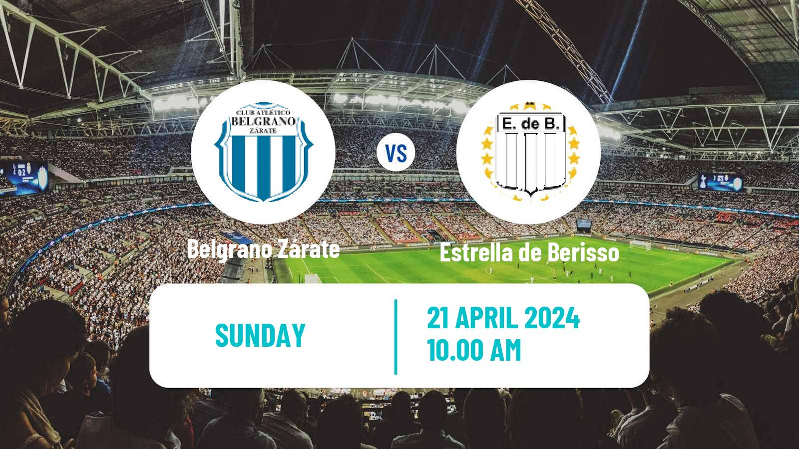 Soccer Argentinian Torneo Promocional Amateur Belgrano Zárate - Estrella de Berisso