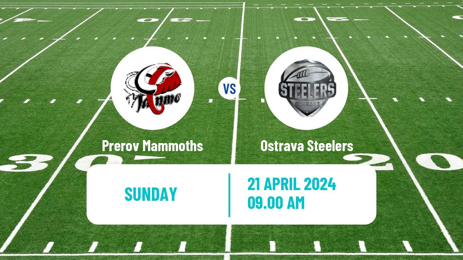 American football Czech CLAF Prerov Mammoths - Ostrava Steelers