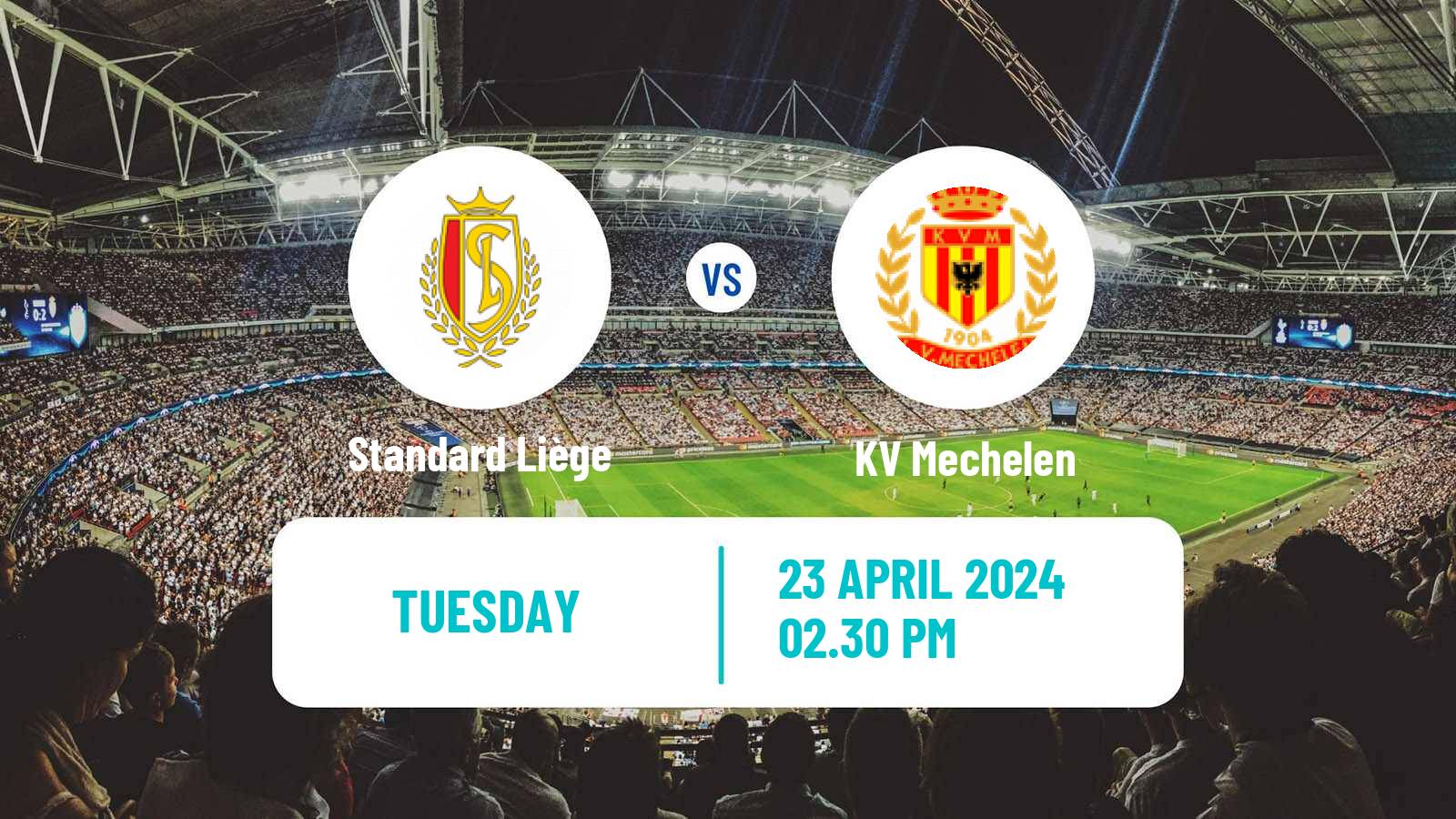 Soccer Belgian Jupiler Pro League Standard Liège - KV Mechelen
