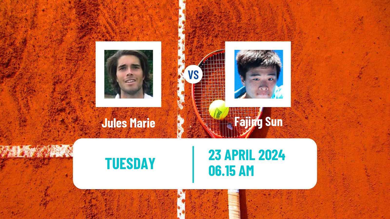 Tennis Shenzhen 3 Challenger Men Jules Marie - Fajing Sun