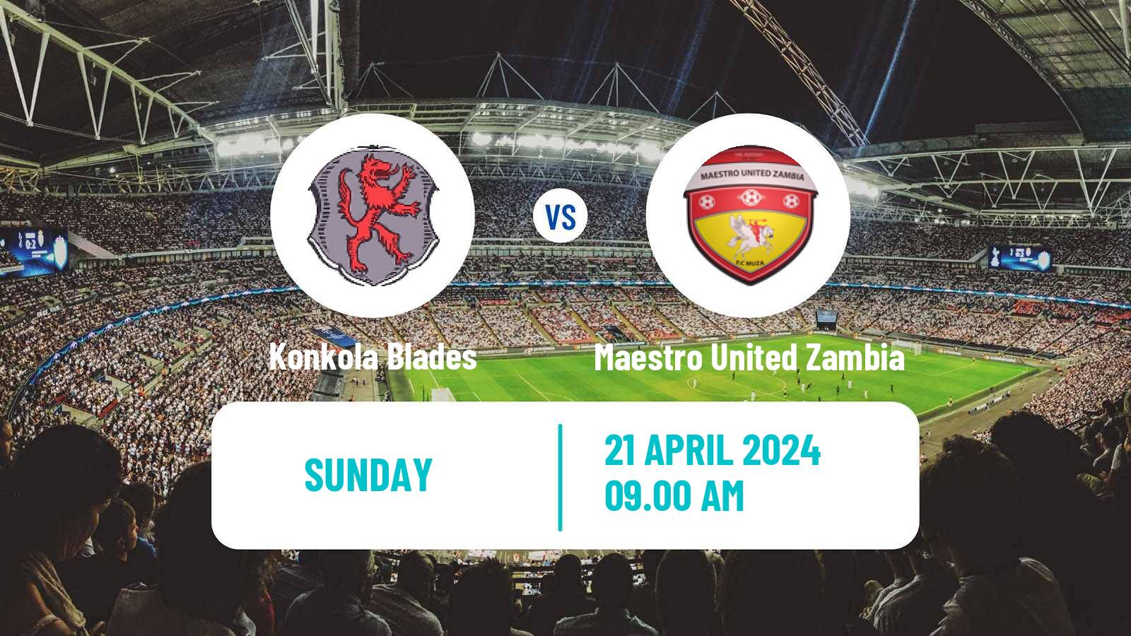 Soccer Zambian Premier League Konkola Blades - Maestro United Zambia