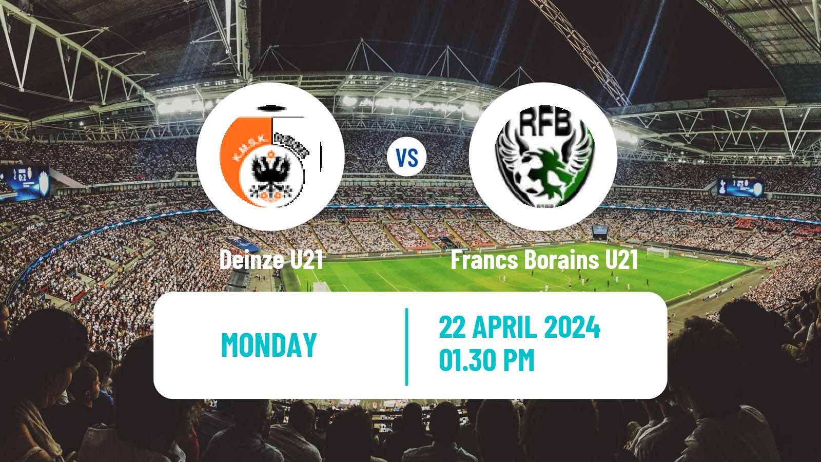 Soccer Belgian Pro League U21 Deinze U21 - Francs Borains U21