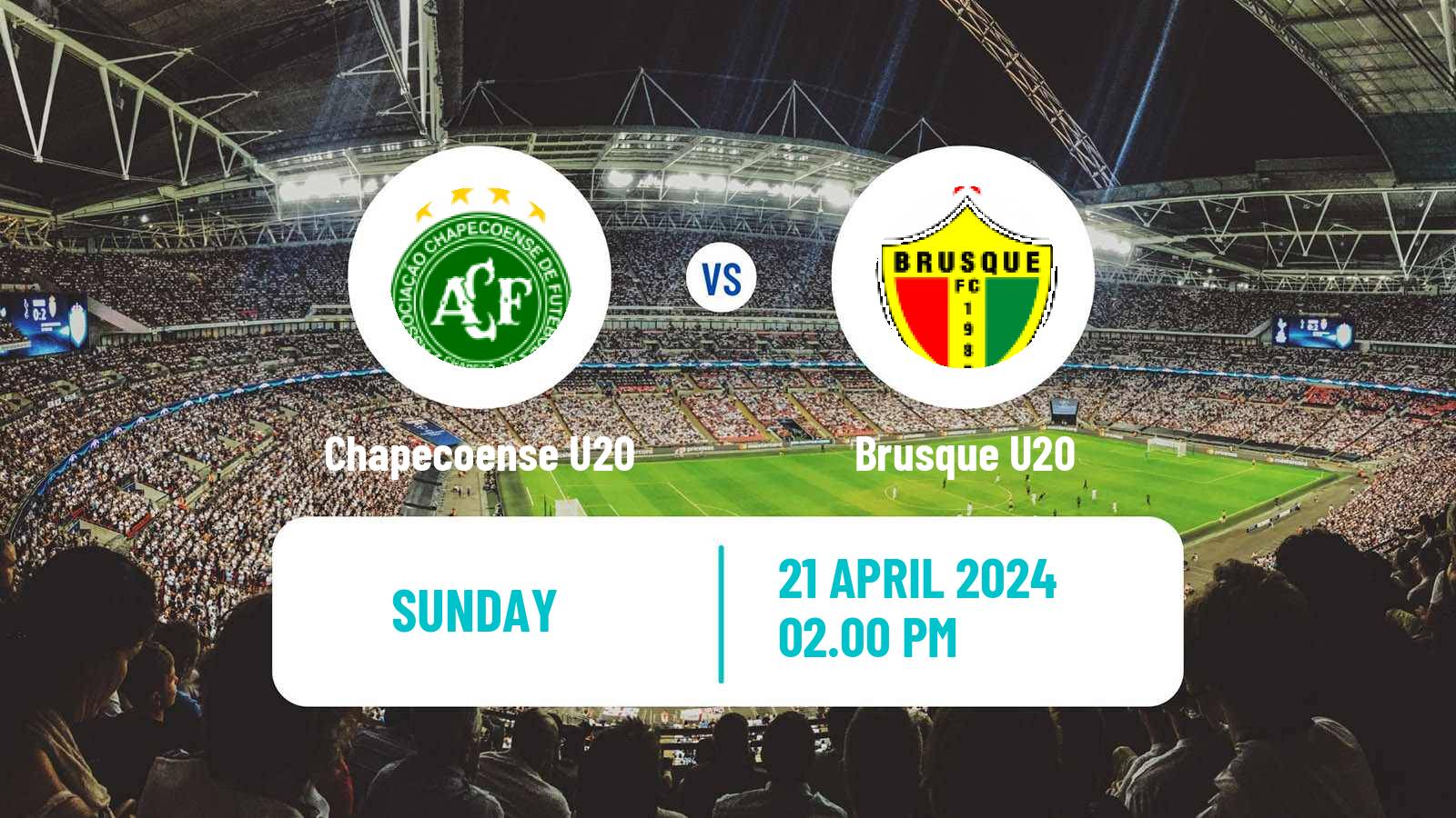 Soccer Brazilian Catarinense U20 Chapecoense U20 - Brusque U20