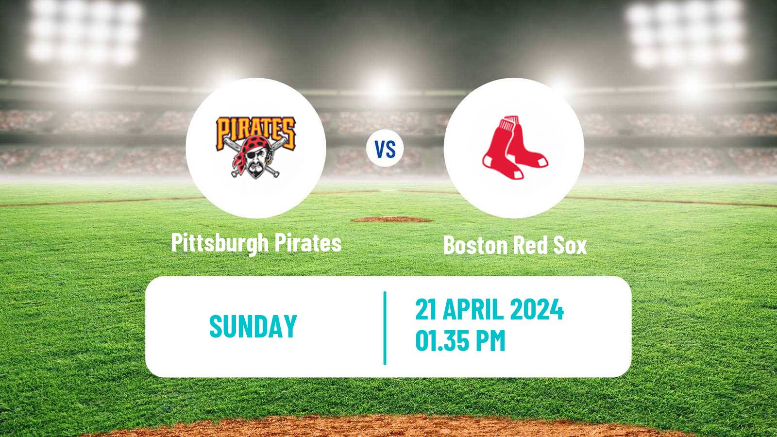Baseball MLB Pittsburgh Pirates - Boston Red Sox