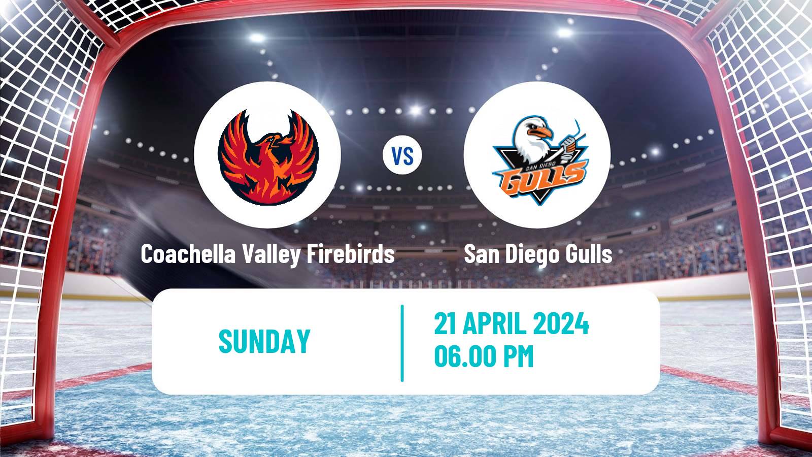 Hockey AHL Coachella Valley Firebirds - San Diego Gulls