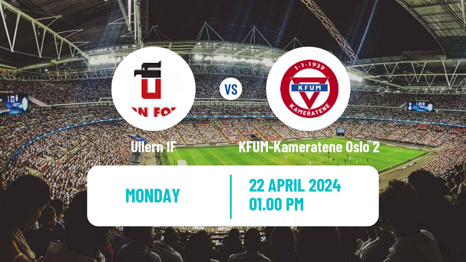 Soccer Norwegian Division 3 - Group 3 Ullern - KFUM-Kameratene Oslo 2