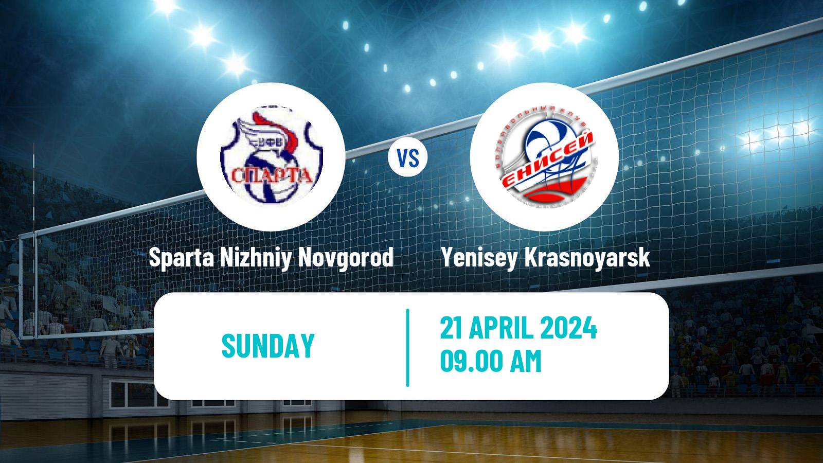Volleyball Russian Super League Volleyball Women Sparta Nizhniy Novgorod - Yenisey Krasnoyarsk