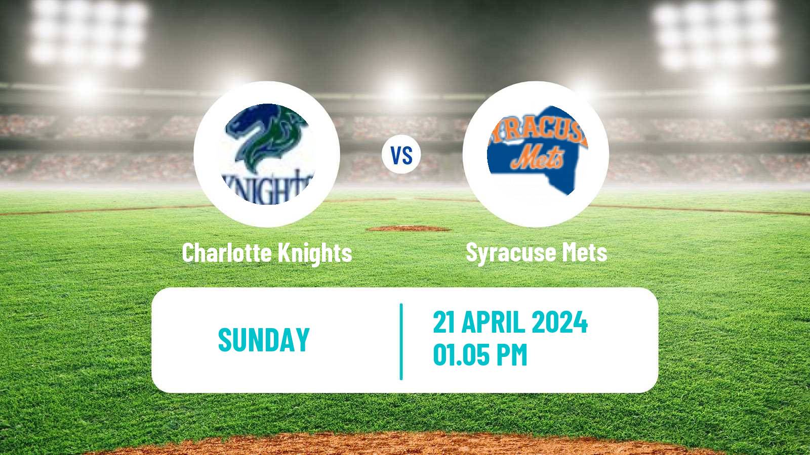 Baseball IL Charlotte Knights - Syracuse Mets