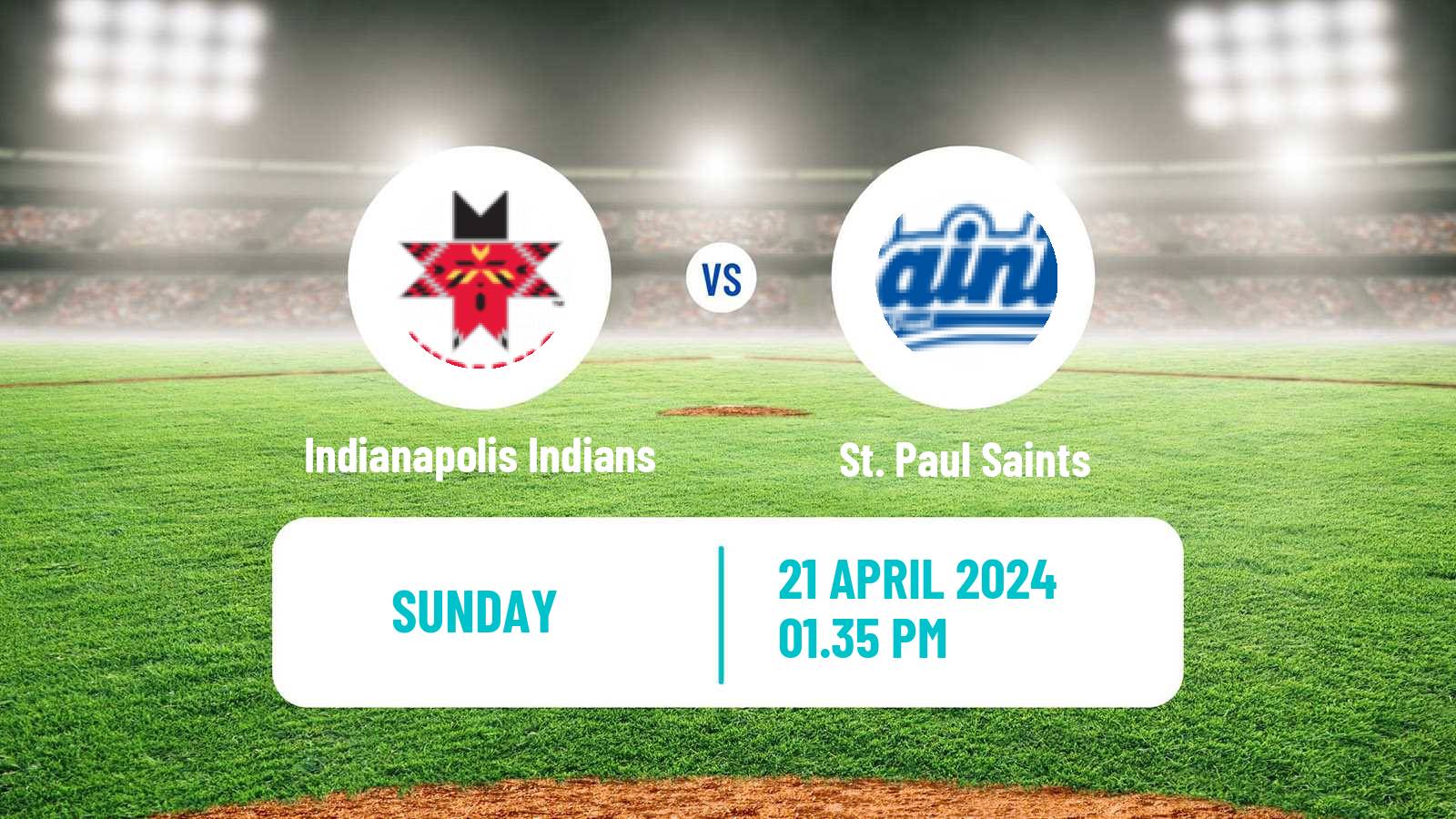 Baseball IL Indianapolis Indians - St. Paul Saints