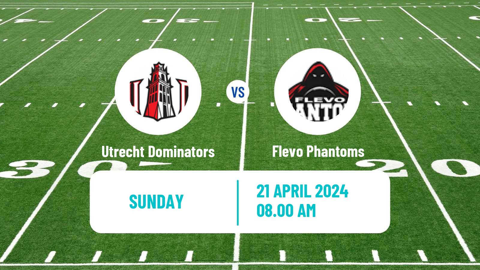 American football Dutch Eredivisie American Football Utrecht Dominators - Flevo Phantoms