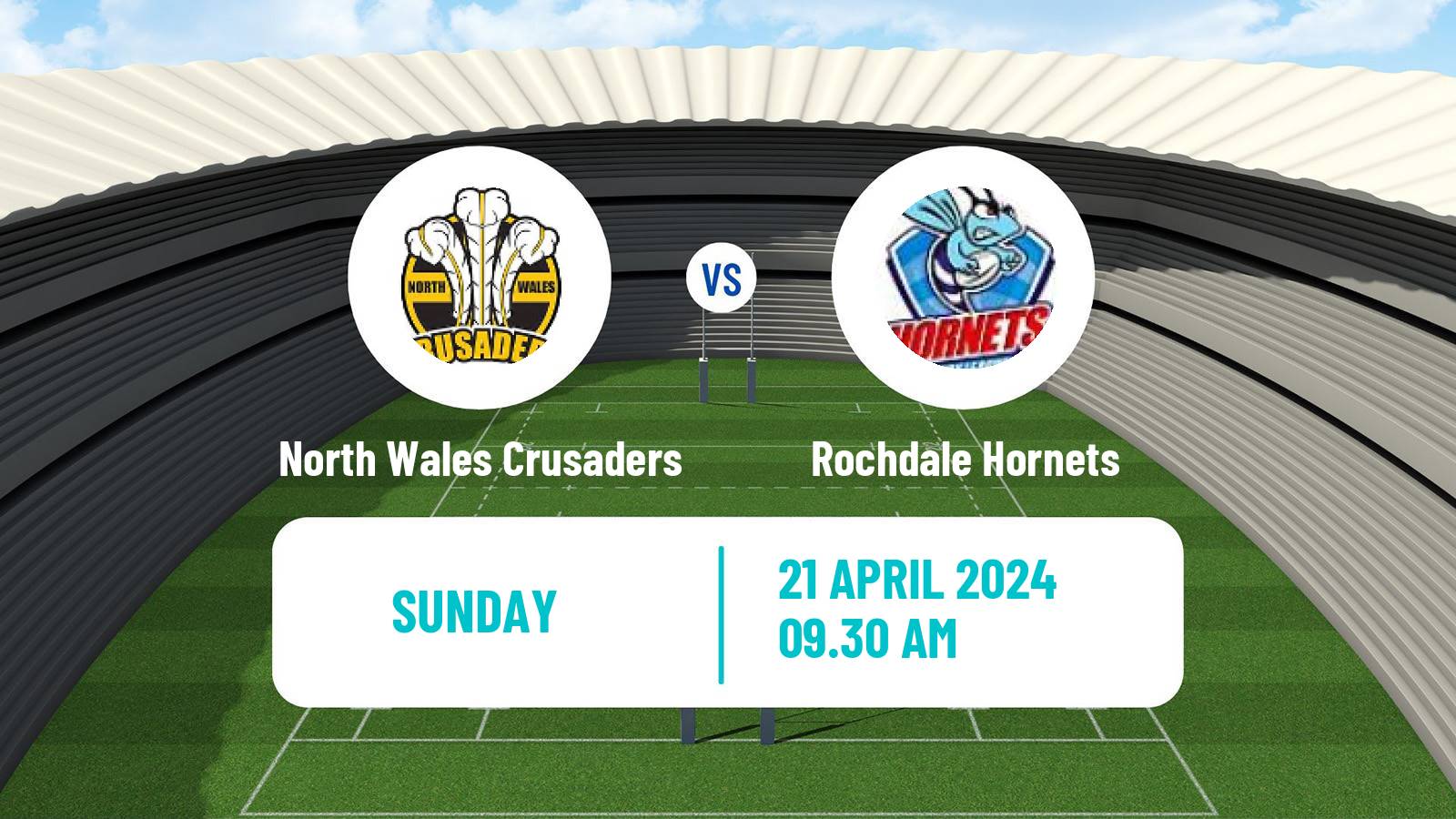 Rugby league English League 1 Rugby League North Wales Crusaders - Rochdale Hornets