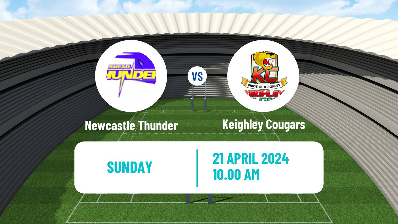 Rugby league English League 1 Rugby League Newcastle Thunder - Keighley Cougars