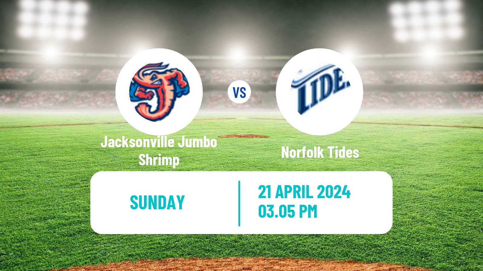Baseball IL Jacksonville Jumbo Shrimp - Norfolk Tides
