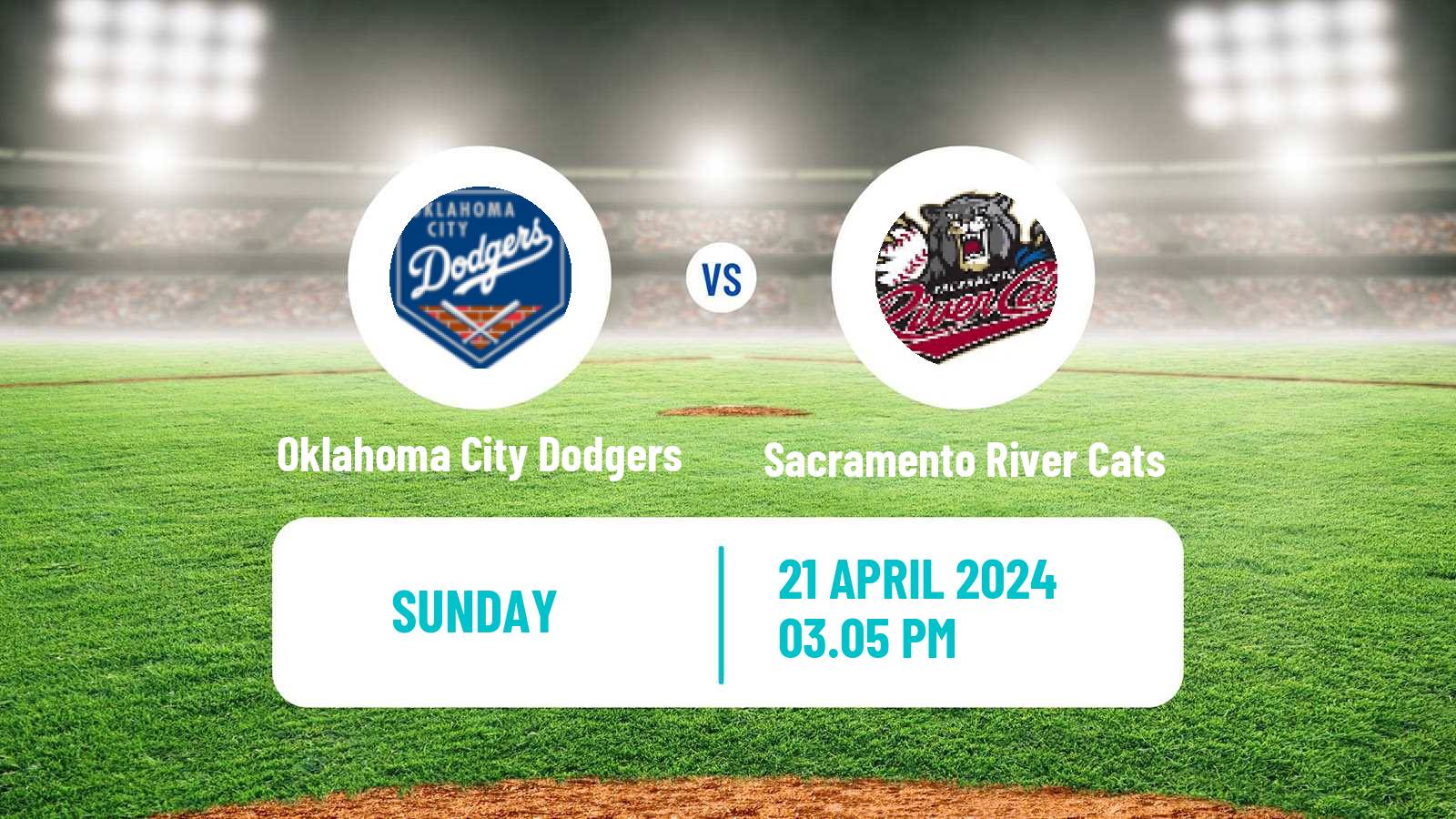 Baseball PCL Oklahoma City Dodgers - Sacramento River Cats