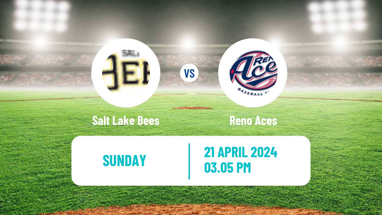 Baseball PCL Salt Lake Bees - Reno Aces