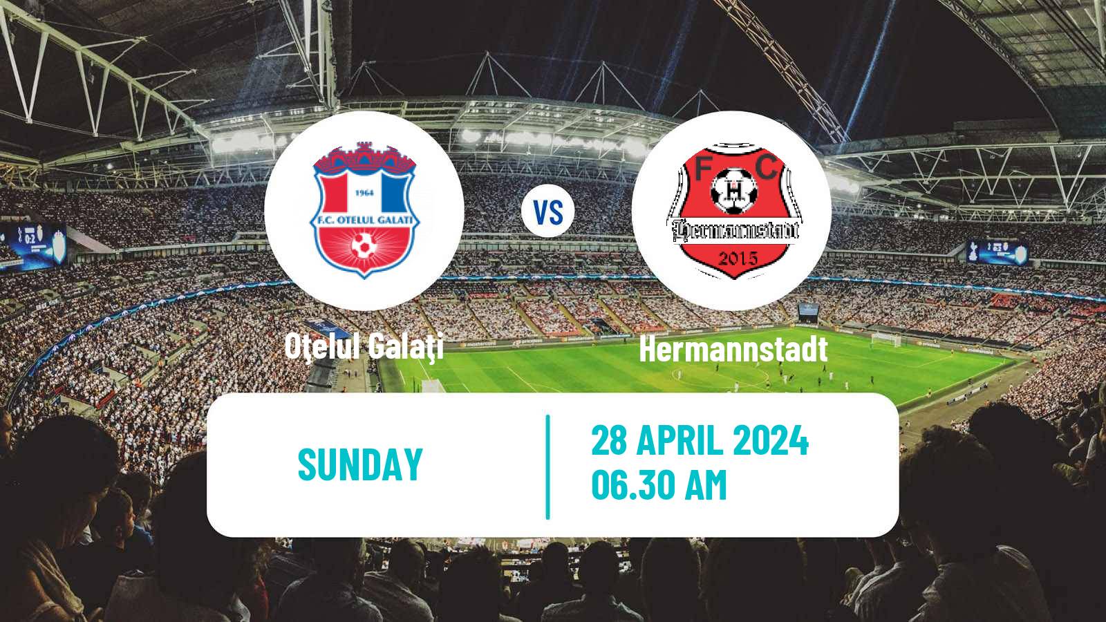 Soccer Romanian Liga 1 Oţelul Galaţi - Hermannstadt