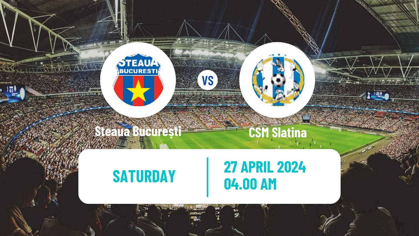 Soccer Romanian Division 2 Steaua București - CSM Slatina