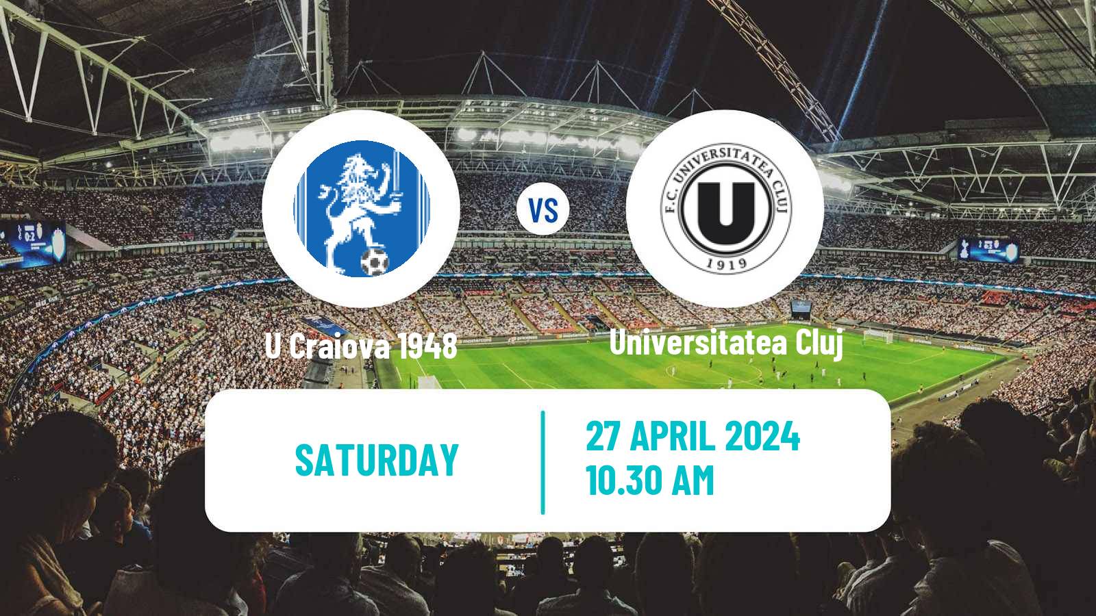 Soccer Romanian Liga 1 U Craiova 1948 - Universitatea Cluj