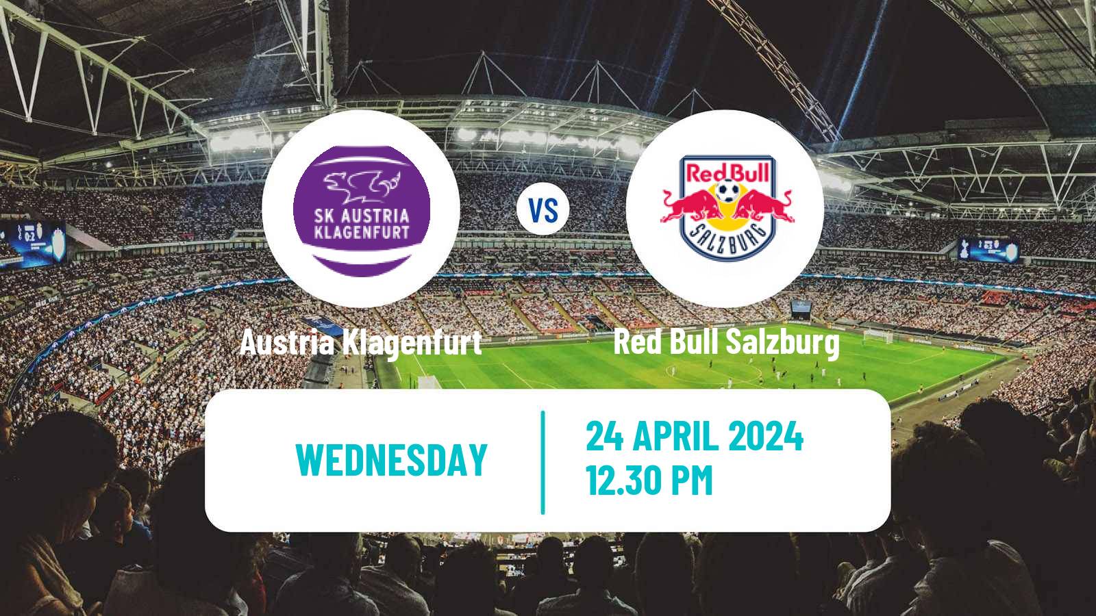 Soccer Austrian Bundesliga Austria Klagenfurt - Red Bull Salzburg